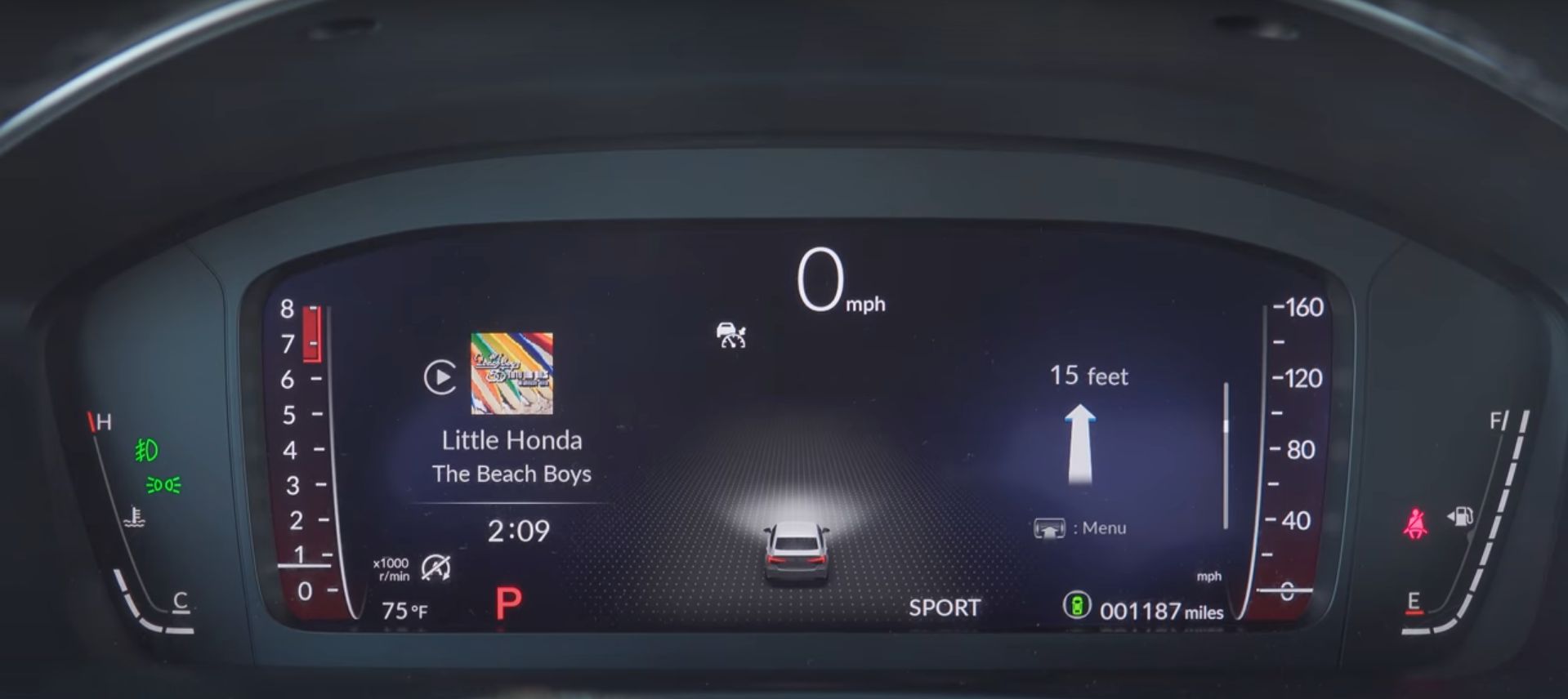 The Honda Civic 11th Generation Head unit